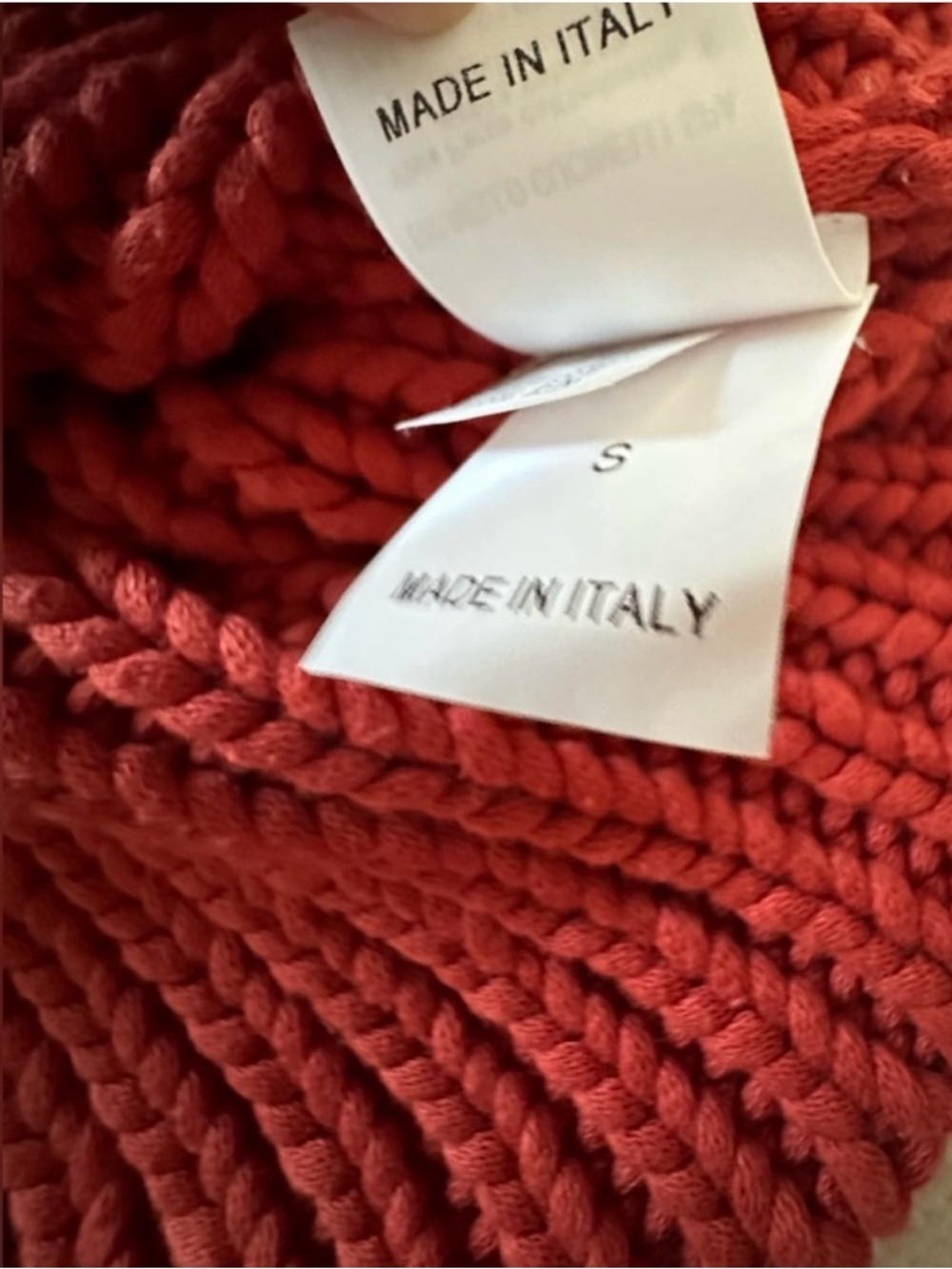 Brunello Cucinelli Rust Ribbed Knit Sweater - Picture 10 of 10